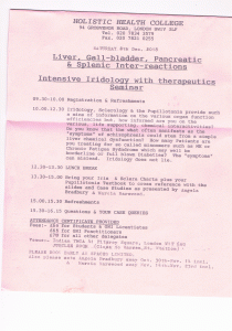 LIVER, GALL-BLADDER, PANCREATIC & SPLENIC INTER-REACTIONS